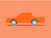 Waytoplay - Back & Forth Car - Orange - Araba - Turuncu STEM - Eğitici Setler
