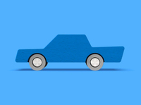 Waytoplay - Back & Forth Car - Blue - Araba - Mavi STEM - Eğitici Setler