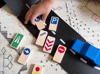 Waytplay - Roadblocks Set Traffic Signs STEM - Eğitici Setler