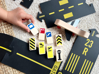 Waytplay - Roadblocks Set Airport Signs STEM - Eğitici Setler