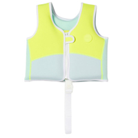 SUNNYLiFESUNNYLiFE - Salty the Shark Swim Vest Aqua Neon Yellow Yüzme Yeleği- 2-3 YaşSCMSVAQM