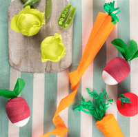 Meri Meri - Vegetable Surprise Balls - Sebze Sürpriz Toplar - 4'lü Süprizli Konfetiler ve Toplar