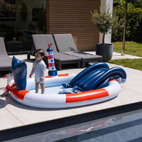 Swim EssentialsSwim Essentials - Whale Fıskiyeli ve Kaydıraklı Şişme Oyun Havuzu 210 cm7432233930947