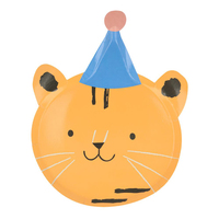 Meri Meri - Animal Parade Die Cut Plates - Hayvan geçit Töreni Tabaklar (8'li) Tabaklar