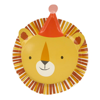 Meri Meri - Animal Parade Die Cut Plates - Hayvan geçit Töreni Tabaklar (8'li) Tabaklar