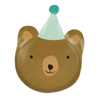 Meri Meri - Animal Parade Die Cut Plates - Hayvan geçit Töreni Tabaklar (8'li) Tabaklar