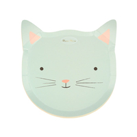 Meri Meri - Cat Plates - Kedi Tabaklar - 8'li Tabaklar