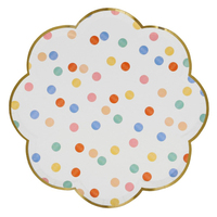 Meri Meri - Colourful Pattern Dinner Plates - Renkli Desenler Tabaklar - L - 8'li Tabaklar