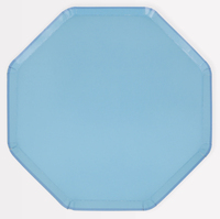 Meri Meri - Cornflower Blue Dinner Plates - Peygamber Çiçeği Mavisi Tabaklar (L) (x8) Tabaklar