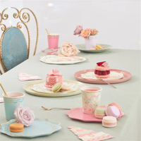 Meri Meri - Ladurée Paris Dinner Plates - Ladurée Paris Tabaklar - L - 8'li Tabaklar