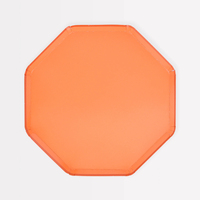 Meri Meri - Papaya Side Plates - Papaya Rengi Tabaklar (M) (x8) Tabaklar