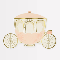 Meri Meri - Princess Carriage Plates - Prenses Arabası Tabaklar (x8) Tabaklar