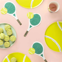 Meri Meri - Tennis Plates - Tenis Tabaklar - 8'li Tabaklar