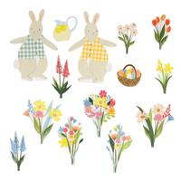 Meri Meri - Bunny Paper Play Garden - Tavşan Oyun Bahçesi Tavşan