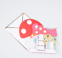 Meri Meri - Mushroom Concertina Card - Mantar Tebrik Kartı Tebrik Kartları