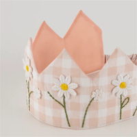 Meri Meri - Gingham Crown - Pötikareli Taç Tokalar ve Taçlar