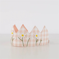Meri Meri - Gingham Crown - Pötikareli Taç Tokalar ve Taçlar