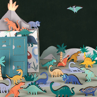 Meri Meri - Dinosaur Advent Calendar - Dinozor Advent Calendar Yeni Yıl