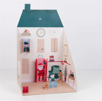 Meri Meri - Santa's House Pop Up Advent Calendar - Noel Baba'nın Evi Advent Calendar Yeni Yıl