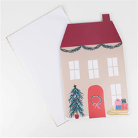 Meri Meri - Santa's House Pop Up Advent Calendar - Noel Baba'nın Evi Advent Calendar Yeni Yıl