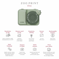 Zoo FamilyZoo Family Dino Green P2 Dijital Kamera ve Fotoğraf Makinesi (Anında Baskı Alınabilen)28641