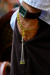 Bilek Boy Orjinal Damla Kehribar Gümüş Tasarım Tesbih (Amber), (مسبحة قطرة كهريبار)
