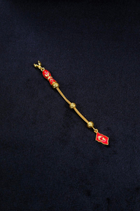 Gold Ayyıldız Tasarım Gümüş Püskül