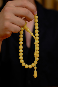 Master Ahmet Levent İşçilik Özel Koleksiyonluk Tesbih (Amber), (مسبحة قطرة كهريبار)