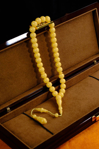 Master Ahmet Levent İşçilik Özel Koleksiyonluk Tesbih (Amber), (مسبحة قطرة كهريبار)