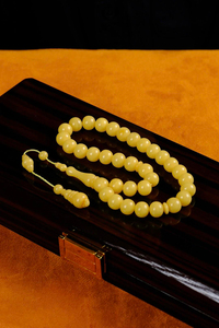 Master Ahmet Levent İşçilik Özel Koleksiyonluk Tesbih (Amber), (مسبحة قطرة كهريبار)
