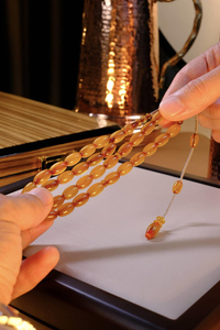 Master Mehmet Aydın Üst Düzey Koleksiyonluk Eski Osmanlı Sıkma Kehribar Tesbih (Antique Faturan Amber Beads فاتوران عنبر خرز عتيق)