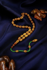 Master Veyis Uygur Üst Düzey Koleksiyonluk Eski Osmanlı Sıkma Kehribar Tesbih (Antique Faturan Amber Beads فاتوران عنبر خرز عتيق)
