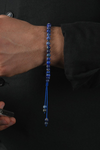 Orjinal Doğal Lapis Lazuli 33'lü Bileklik Tesbih