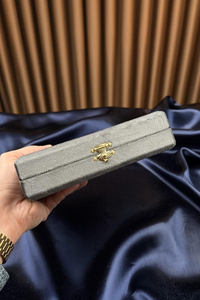 Premium Gri Kadife Kutu
