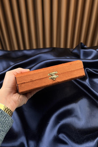 Premium Turuncu Kadife Kutu