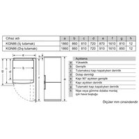 PROFİLO ALTTAN DONDURUCULU BUZDOLABI - BD3086WEVN