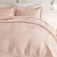 PUFFY ÇİFT KİŞİLİK JULİAN YATAK ÖRTÜSÜ SET - BLUSH