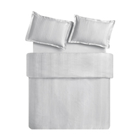 PUFFY ÇİFT KİŞİLİK MELVİN BAMBU SATEN NEVRESİM SET GRİ