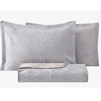 PUFFY ÇİFT KİŞİLİK SHAY YATAK ÖRTÜSÜ SET - INDIGO
