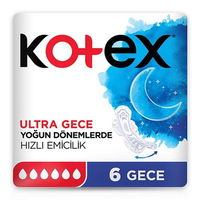 Kotex Natural Ultra Tekli Paket Gece 6'lı