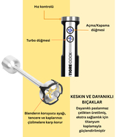 EL BLENDER Seti INOX Doğrayıcı Kahve Ve Baharat Öğütücü Patates ezici 1500 WATT