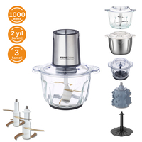 Instantchopper 1000 PRO – 2.3 L Cam ve Çelik Hazneli Et Kıyma & Sebze Rondo Doğrayıcı + Ekstra 1.2 L Hazne