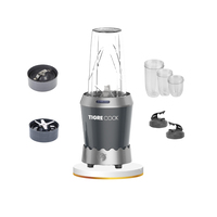 NUTRISHAKE 3 in 1 Paslanmaz Çelik Bıçaklı Kişisel Smoothie Blender ve Kahve Baharat Öğütücü 1000 GRi
