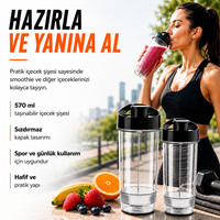 NUTRISHAKE  FIT  3 In 1 Kişisel Smoothie Blender Ve Kahve Baharat Öğütücü Buz Kırma  600w