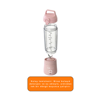 TIGRECOOK Blender Kişisel Taşınabilir Kablosuz Mikser ve Smoothie Makinesi, Güçlü, Şarj Edilebilir, PEPME