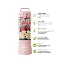 TIGRECOOK Blender Kişisel Taşınabilir Kablosuz Mikser ve Smoothie Makinesi, Güçlü, Şarj Edilebilir, PEPME