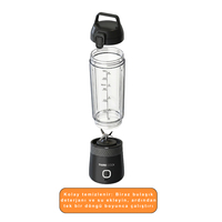 TIGRECOOK Blender Kişisel Taşınabilir Kablosuz Mikser ve Smoothie Makinesi, Güçlü, Şarj Edilebilir, 350 ML