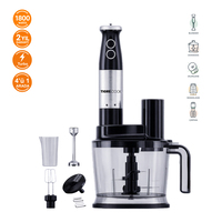 TIGRECOOK Mutfak Robotu – El Blenderı, Doğrayıcı, Rende ve Çırpıcı Seti 1800W