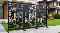 Ayaklı Dekoratif Paravan Panel – Üzüm Asması Desen