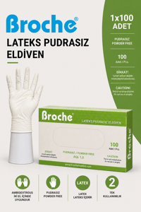 LATEKS PUDRASIZ MUAYENE ELDİVENİ 100'LÜ